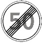 Знак 3.30 «Кінець обмеження максимальної швидкості»