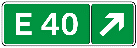 Знак 5.67.3 «Номер і напрямок маршруту (дороги)»
